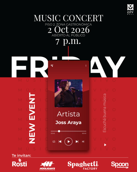 City con Joss Araya en City Mall Alajuela